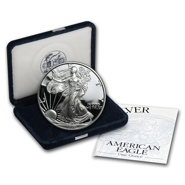 1997-P Proof Silver Eagle (Box & COA)