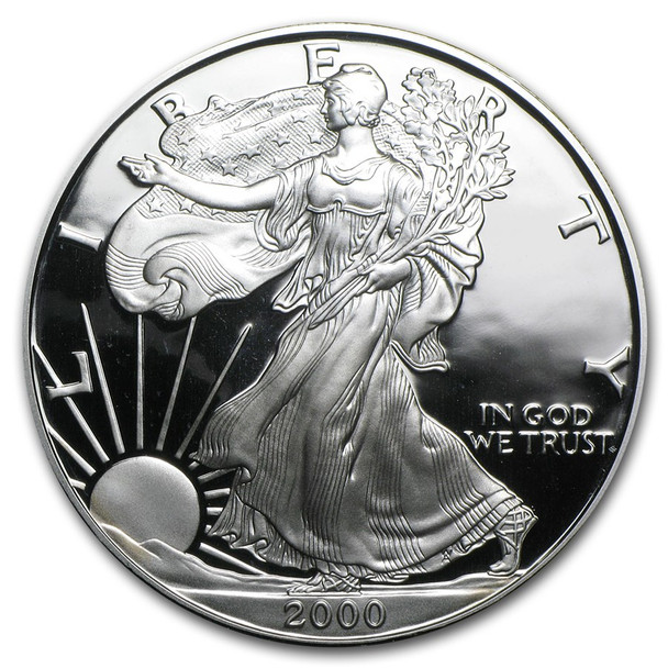 2000-P Proof Silver Eagle (Box & COA)
