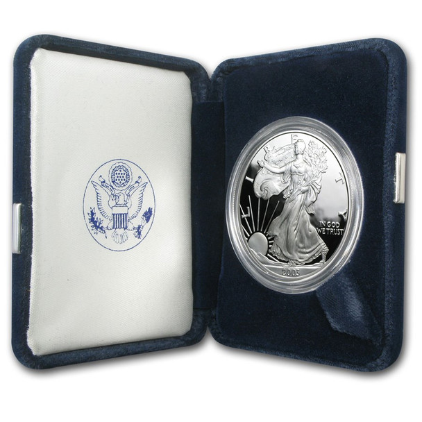 2003-W Proof Silver Eagle (Box & COA)