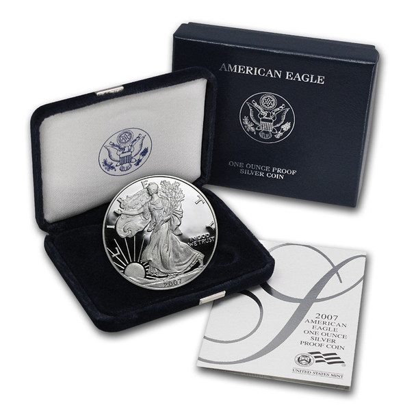 2007-W Proof Silver Eagle (Box & COA)