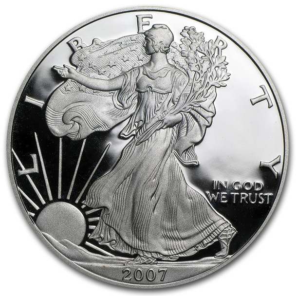 2007-W Proof Silver Eagle (Box & COA)