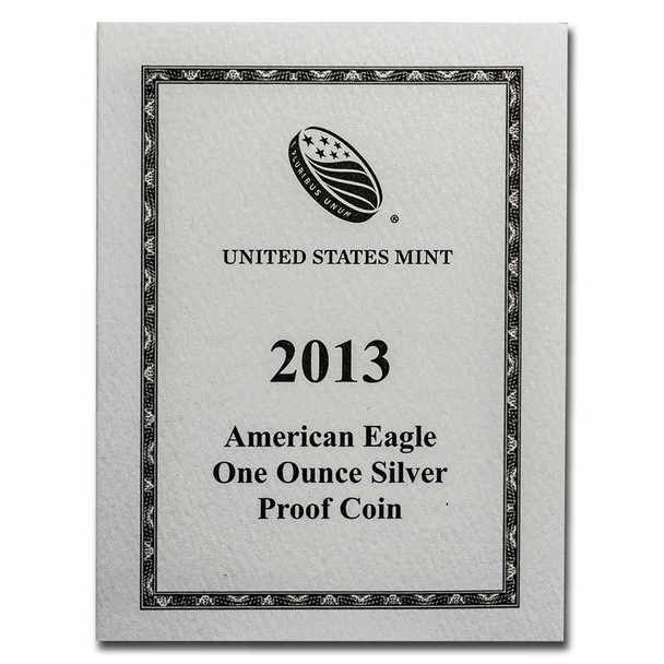 2013-W Proof Silver Eagle (Box & COA)