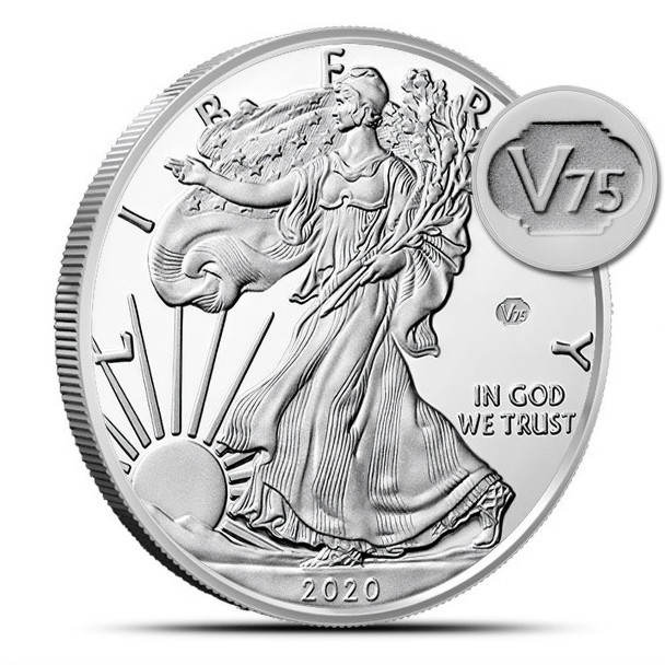 2020-W Proof Silver Eagle V75 Privy (Box & COA)