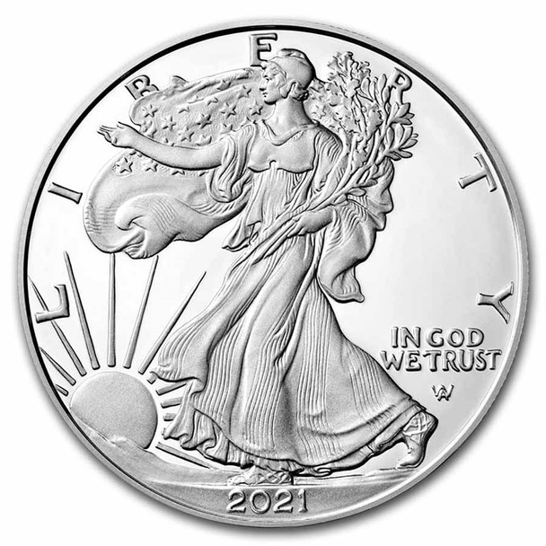 2021-S Proof Silver Eagle Type 2 (Box & COA)