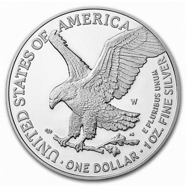 2022-W Proof Silver Eagle (Box & COA)