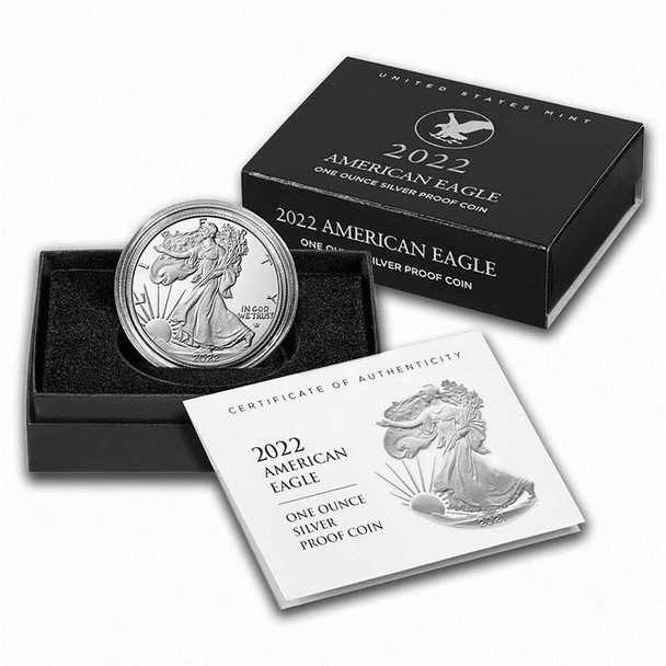 2022-W Proof Silver Eagle (Box & COA)