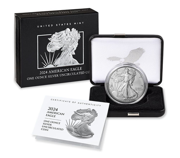 2024-W Proof Silver Eagle (Box & COA)