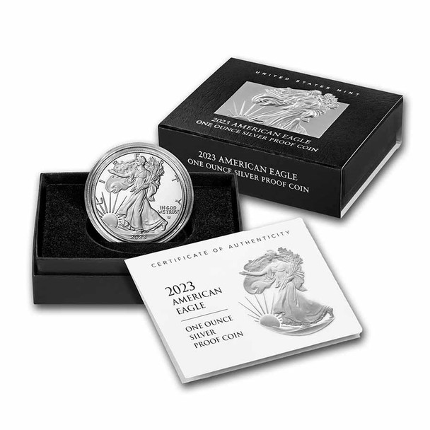 2023-W Proof Silver Eagle (Box & COA)