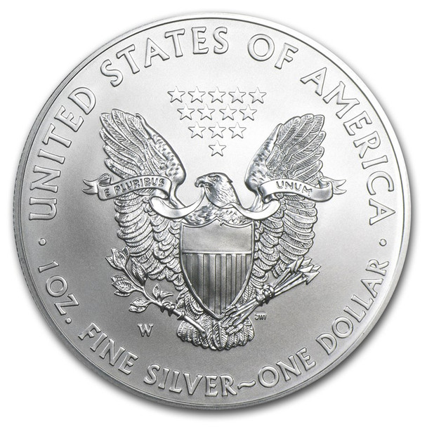 2013-W Burnished Silver Eagle (Box & COA)