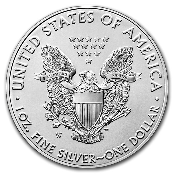 2018-W Burnished Silver Eagle (Box & COA)