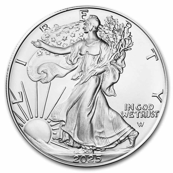 2025-W Burnished Silver Eagle (Box & COA)