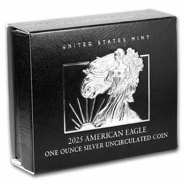 2025-W Burnished Silver Eagle (Box & COA)