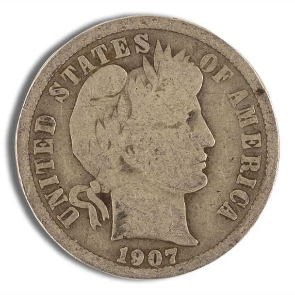 $1 FV 90% Silver Barber Dimes - G-F