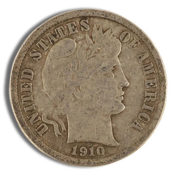 $1 FV 90% Silver Barber Dimes - VF