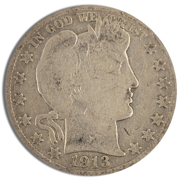$1 FV 90% Silver Barber Half Dollars - Avg Circ