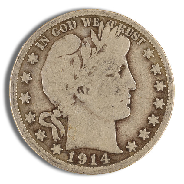 $1 FV 90% Silver Barber Half Dollars - F