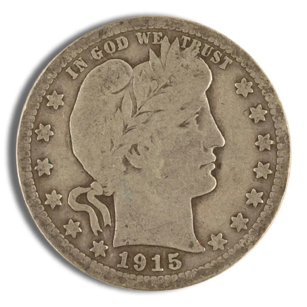 $1 FV 90% Silver Barber Quarters - G-F
