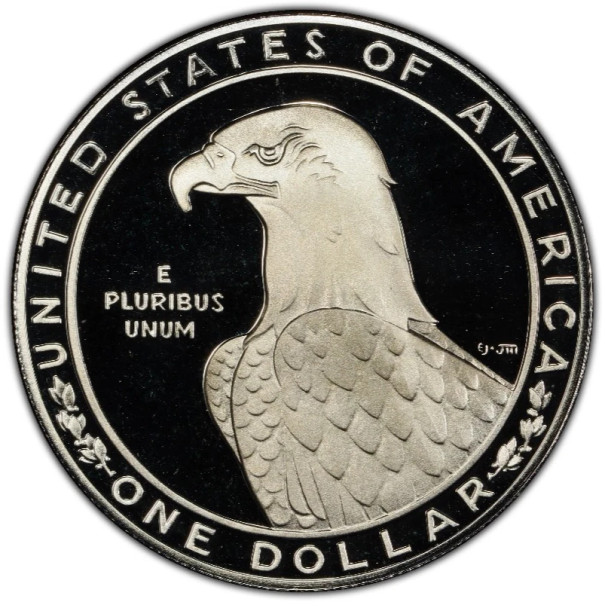 1983-P $1LA Olympic Silver Commemorative- BU