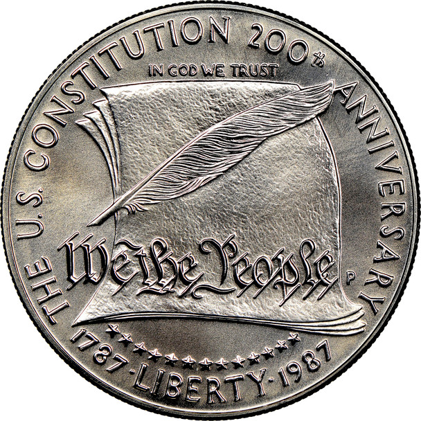 1987-P $1 Constitution Silver Commemorative- Bu