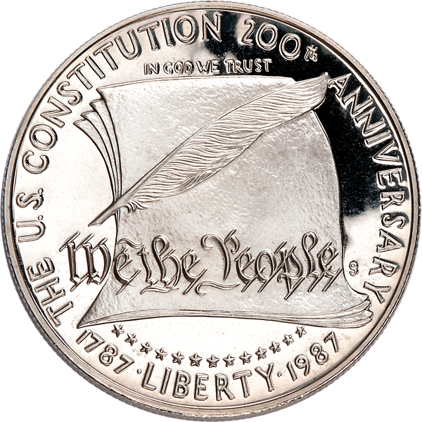 1987-S $1 Constitution Silver Commemorative- Proof