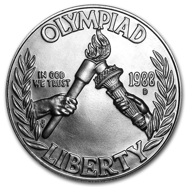 1988-D $1 Olympic Silver Commemorative- BU