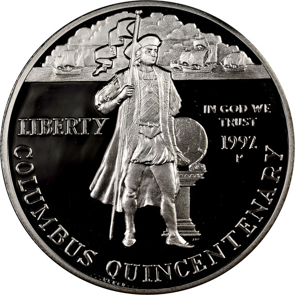 1992-P $1 Columbus Silver Commem - Proof