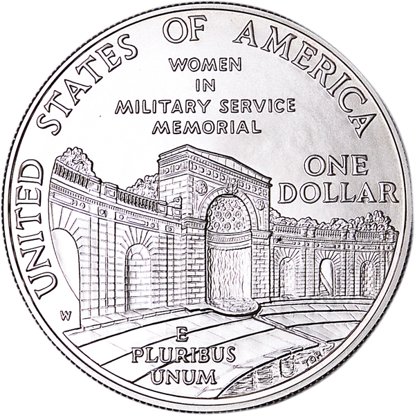 1994-W $1 Women in Military Silver Commem - BU