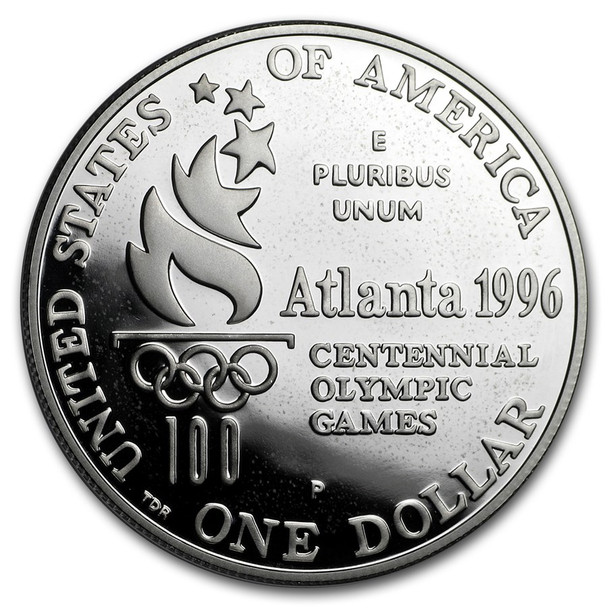 1996-P $1 Wheelchair Silver Commem - Proof