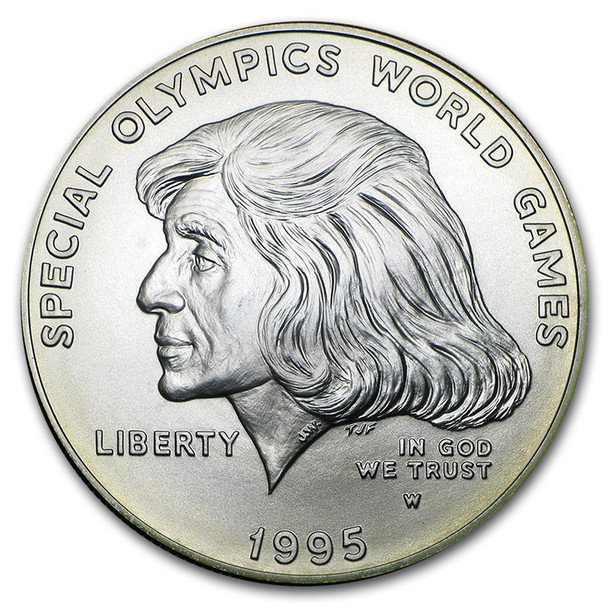 1995-W $1 Special Olympics Silver Commem - BU