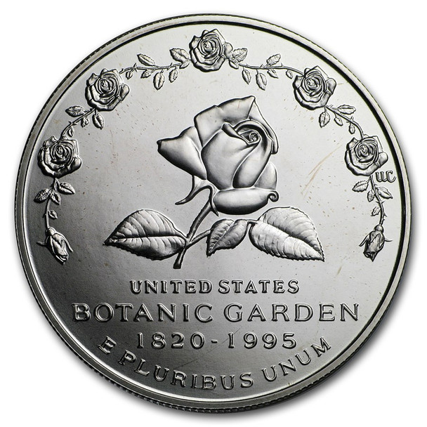 1997-P $1 Botanic Garden Silver Commem - BU