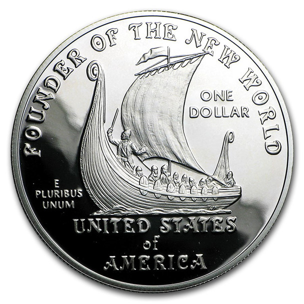 2000-P $1 Leif Ericson Silver Commem - Proof