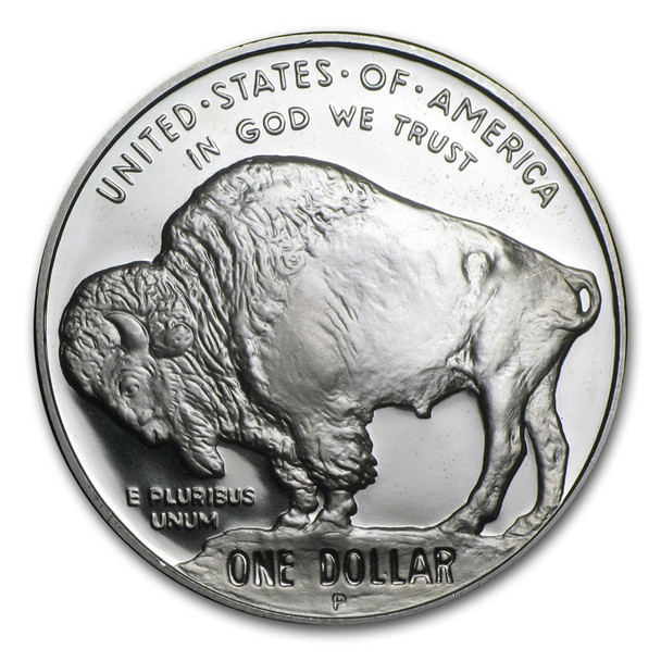 2001-P $1 Silver Buffalo Commem - Proof (w/Box & COA)