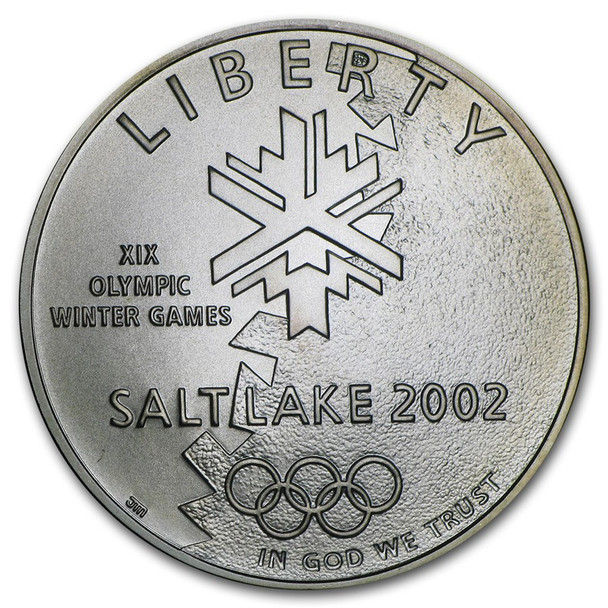 2002-P $1 SLC Winter Olym Silver Commem - BU