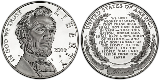 2009-P $1 Abraham Lincoln Silver Commem - BU