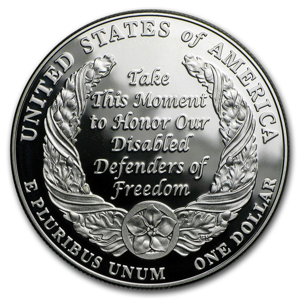 2010-W $1 Disabled Veterans Silver Commem - BU