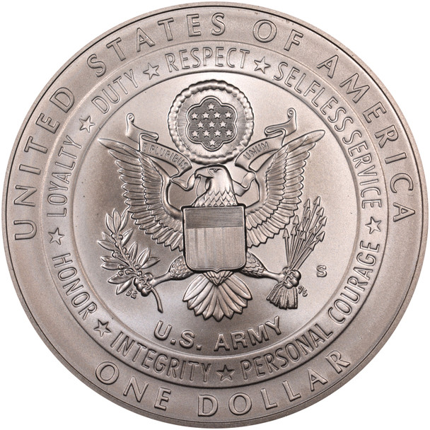 2011-S $1 US Army Silver Commem - BU