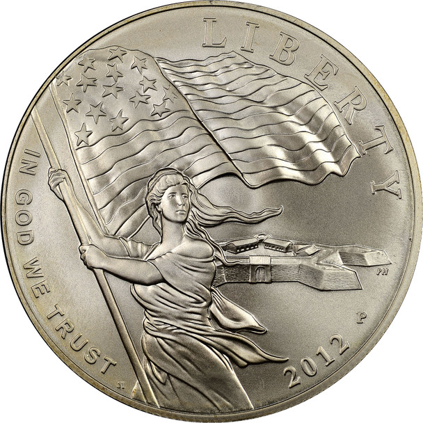 2012-P $1 Star-Spangled Banner Silver Commem - Proof