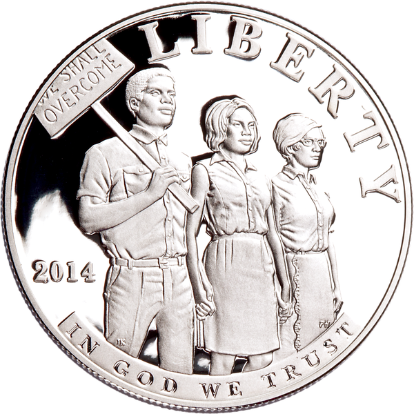 2014-P $1 Civil Rights Act Silver Commem - Proof