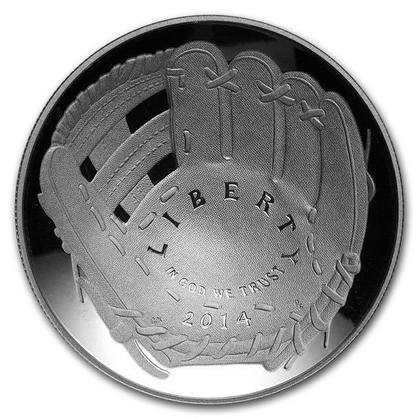 2014-P $1 Baseball Hall Fame Silver Commem - Proof