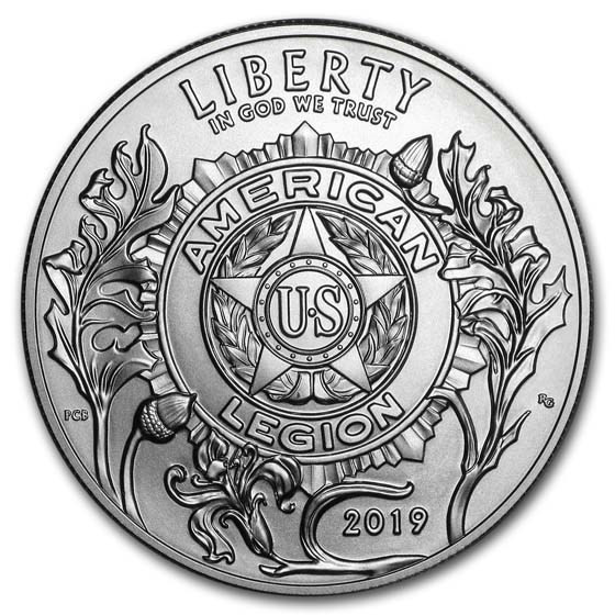 2019-P $1 American Legion Silver Commem - BU