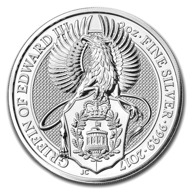 2017 2 oz Silver Great Britain Queen's Beasts - Griffin 2017 2 oz Silver Great Britain Queen's Beasts - Griffin