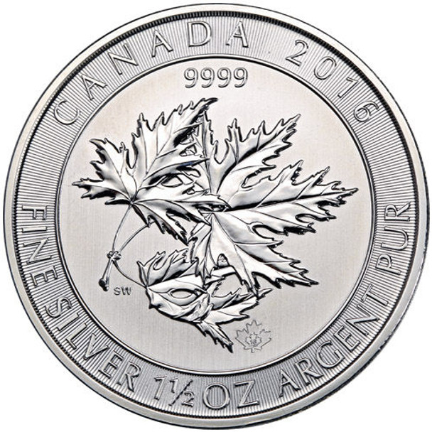 Canadian 1.5 oz SuperLeaf Silver Coin (Year Varies) Canadian 1.5 oz SuperLeaf Silver Coin (Year Varies)