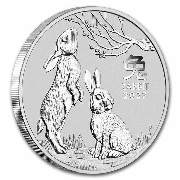 2023 5 oz Australia Silver Lunar Rabbit BU - Series III 2023 5 oz Australia Silver Lunar Rabbit BU - Series III