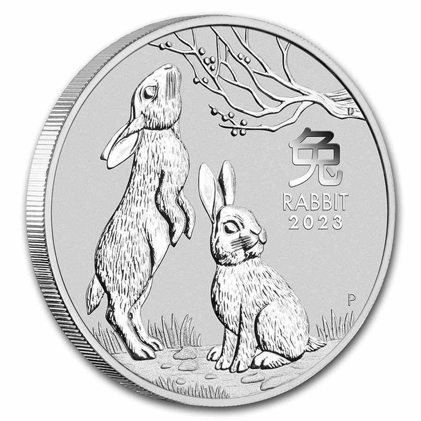 2023 2 oz Australia Silver Lunar Rabbit BU - Series III 2023 2 oz Australia Silver Lunar Rabbit BU - Series III