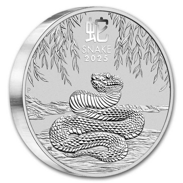 2025 2 oz Australia Silver Lunar Snake BU - Series III 2025 2 oz Australia Silver Lunar Snake BU - Series III