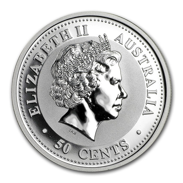 2005 1/2 oz Australia Silver Lunar Rooster BU - Series I 2005 1/2 oz Australia Silver Lunar Rooster BU - Series I