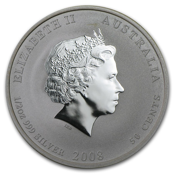 2008 1/2 oz Australia Silver Lunar Mouse BU - Series II