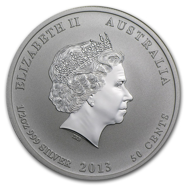 2013 1/2 oz Australia Silver Lunar Snake BU - Series II 2013 1/2 oz Australia Silver Lunar Snake BU - Series II