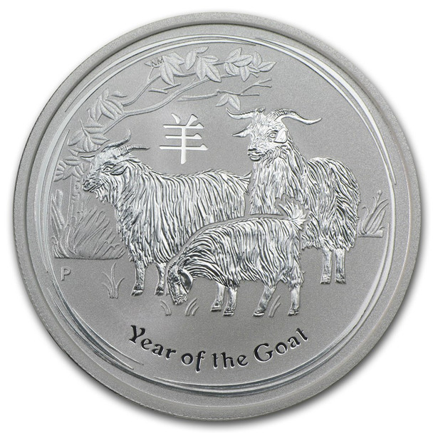 2015 1/2 oz Australia Silver Lunar Goat BU - Series II 2015 1/2 oz Australia Silver Lunar Goat BU - Series II