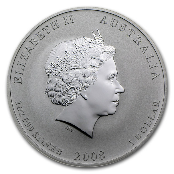 2008 1 oz Australia Silver Lunar Mouse BU - Series II 2008 1 oz Australia Silver Lunar Mouse BU - Series II